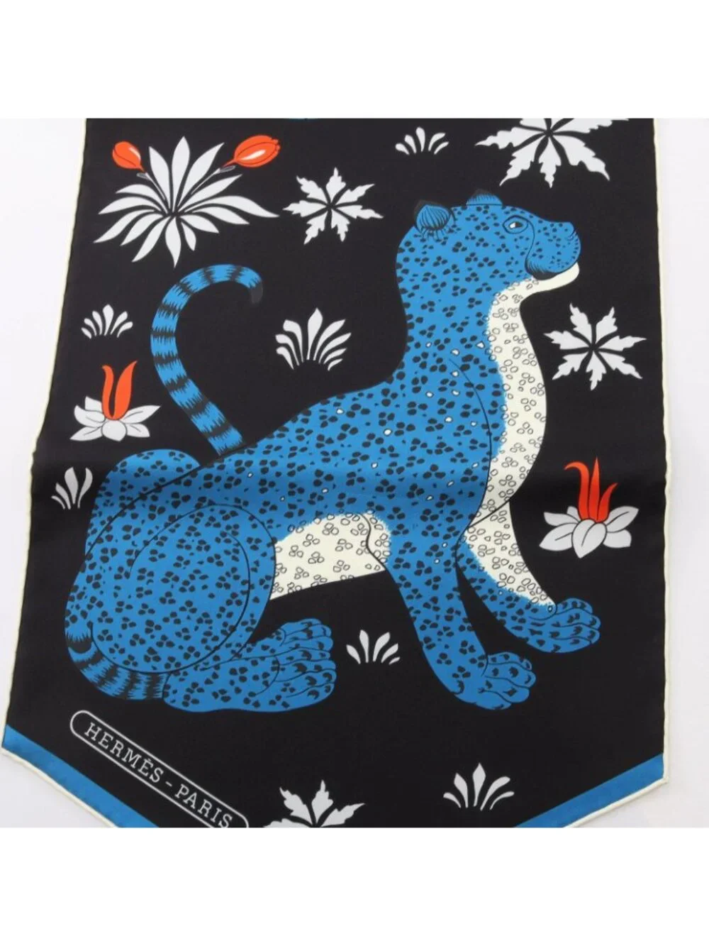 Hermes Scarf Echarpe de Soie les Leopards Silk